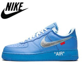 Authentic Original aj Force 1 x 0ff White Breathable Men's and Women's Skateboarding shoes Sports running shoes chunky sneakers - Virtual Blue Store