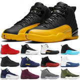 High Quality New 12 University Gold Basketball Shoes For Men 12s Game Royal Indigo Stone Punch Wolf Grey Sports