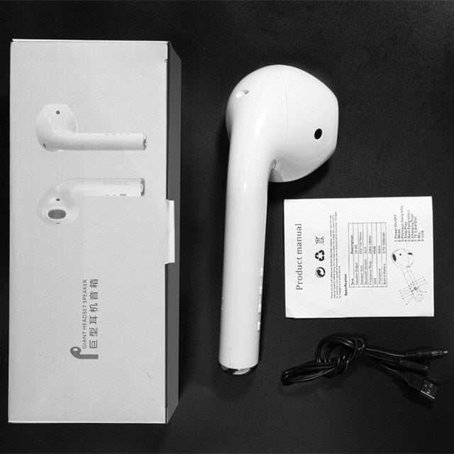 Giant Headset Speaker Wireless Bluetooth Earphone Speaker Portable Outdoor 3D Stereo Music Loudspeaker Support TF FM AUX Mic - Virtual Blue Store