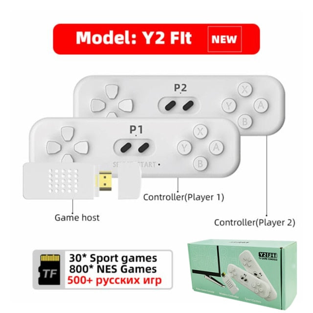 DATA FROG Retro Game Stick With 2.4G Wireless Controller 4k Classic Motion Sensing Game Console Video Game Built in 800 NES Game