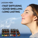 Lagunamoon 6 Gift Set Autumn Breeze Premium Fragrance Oil Set 10ml Oils Apple Fresh Vanilla Brown Sugar Cinnamon Harvest Spice - Virtual Blue Store