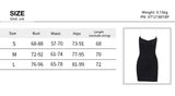 Vamos Todos Summer Sexy Slip Bodycon Dress Woman Black Contrast Slim Fitting Hot Sheath Streetwear Club Party Girls Clothes - Virtual Blue Store