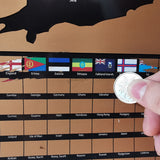 1 Pcs Flag Version World Map 40 * 30cm Decorative Wall Poster For Students' Teaching Equipment Decoration Wall Stickers Map