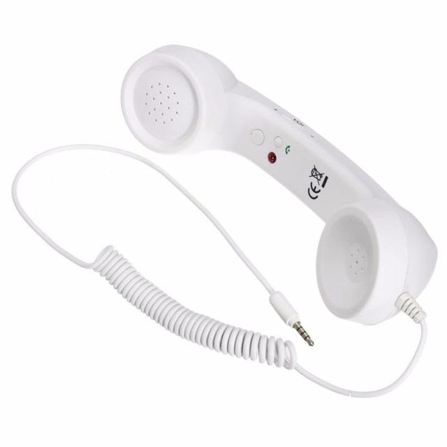 3.5mm Jack Classic Retro Phone Handset Mini Mic Speaker Phone Call Receiver for Iphone Samsung Huawei - Virtual Blue Store