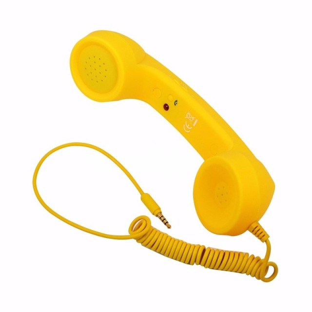 3.5mm Jack Classic Retro Phone Handset Mini Mic Speaker Phone Call Receiver for Iphone Samsung Huawei - Virtual Blue Store