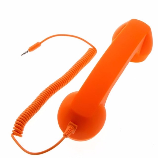 3.5mm Jack Classic Retro Phone Handset Mini Mic Speaker Phone Call Receiver for Iphone Samsung Huawei - Virtual Blue Store