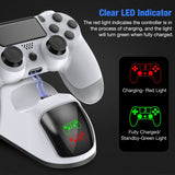 For PS4 Dual USB Handle Fast Charging Dock Station Stand Charger for Playstation 4/PS4 Slim/Pro Game Controller Joystick Gamepad