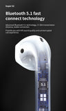 NR-550 Upload private photos Wireless Charging LED Power Display TWS Bluetooth 5.1 Earphones Wireless Headphone Earbuds Headsets - Virtual Blue Store