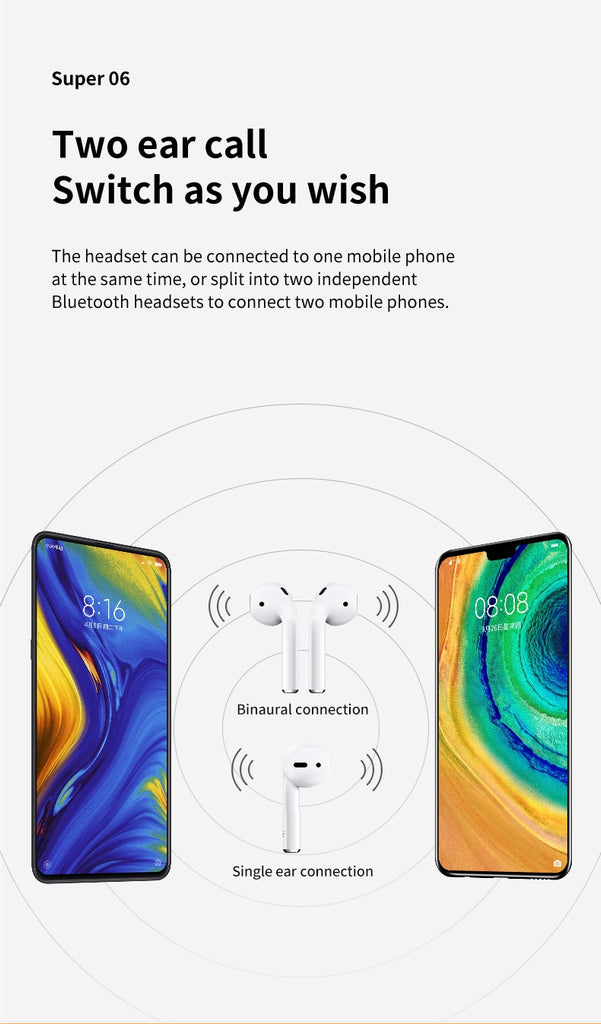 NR-550 Upload private photos Wireless Charging LED Power Display TWS Bluetooth 5.1 Earphones Wireless Headphone Earbuds Headsets - Virtual Blue Store