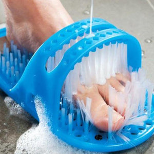 1pc 28cm*14cm*10cm Plastic Bath Shoe Shower Brush Massager Slippers Bath Shoes Brush for Feet Pumice Stone Foot Scrubber Brushes - Virtual Blue Store