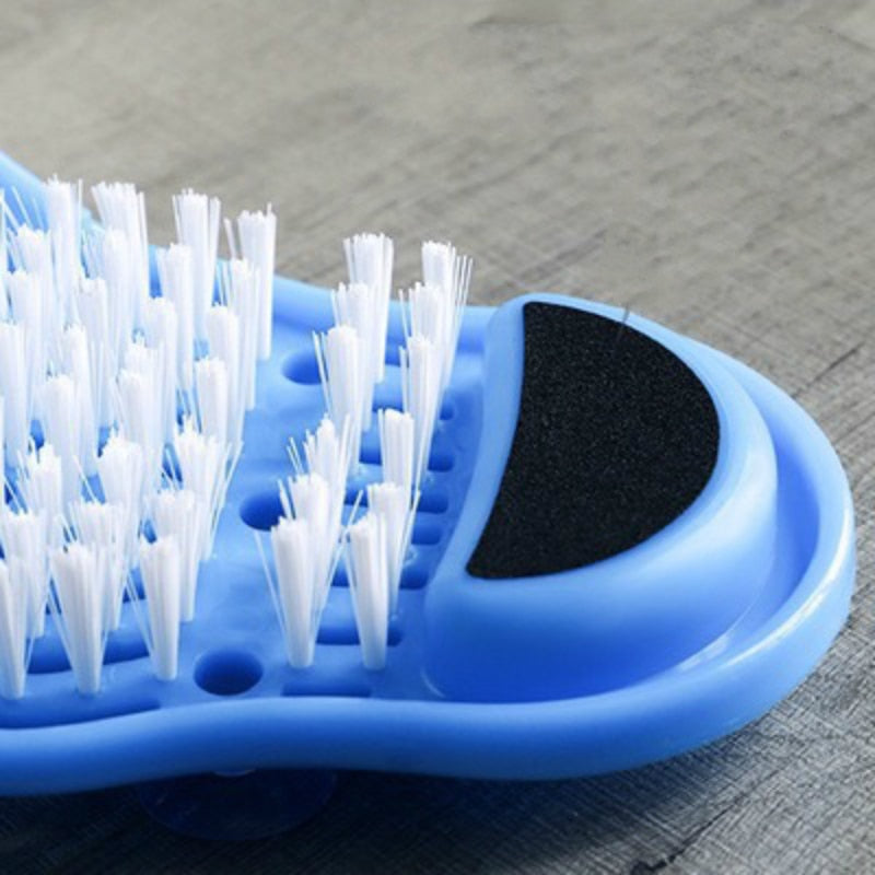 1pc 28cm*14cm*10cm Plastic Bath Shoe Shower Brush Massager Slippers Bath Shoes Brush for Feet Pumice Stone Foot Scrubber Brushes - Virtual Blue Store