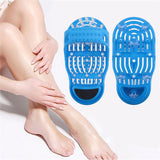 1pc 28cm*14cm*10cm Plastic Bath Shoe Shower Brush Massager Slippers Bath Shoes Brush for Feet Pumice Stone Foot Scrubber Brushes - Virtual Blue Store