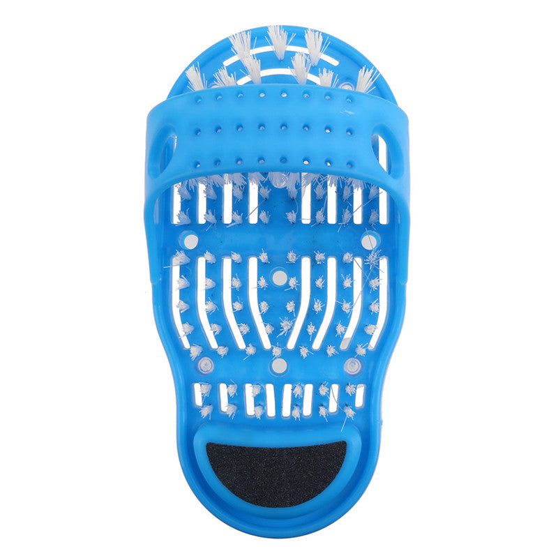 1pc 28cm*14cm*10cm Plastic Bath Shoe Shower Brush Massager Slippers Bath Shoes Brush for Feet Pumice Stone Foot Scrubber Brushes - Virtual Blue Store
