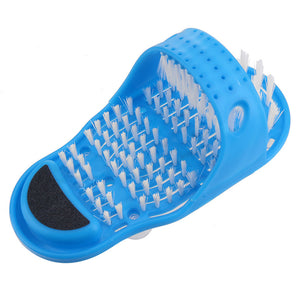 1pc 28cm*14cm*10cm Plastic Bath Shoe Shower Brush Massager Slippers Bath Shoes Brush for Feet Pumice Stone Foot Scrubber Brushes - Virtual Blue Store