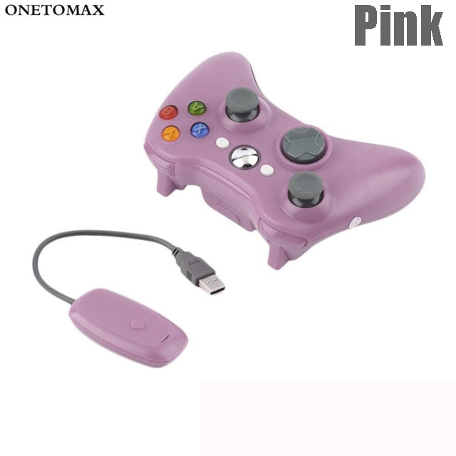 Wireless/Wired Controller Gamepad Compatible with XBOX 360 Wireless Joystick Joypad Compatible with Xbox & Slim 360 PC Windows