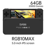POWKIDDY RGB10 Retro Open Source System Handheld Game Console RK3326 RGB10 MAX 3.5-Inch IPS Screen 3D Rocker Children's Gift