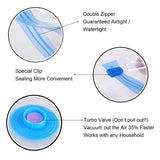 7-11PCS Vacuum Bag Reusable Vacuum Storage Bags For Cloth Compressed Bag With Hand Pump Travel Save Space Seal Blanket Organizer