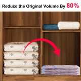 7-11PCS Vacuum Bag Reusable Vacuum Storage Bags For Cloth Compressed Bag With Hand Pump Travel Save Space Seal Blanket Organizer