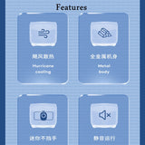 Universal Mobile Phone Gaming Accessories Game Cellphone Cooler USB System Fast Cooling Fan Gamepad Radiator for Android IPhone