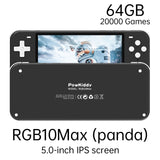 POWKIDDY RGB10 Retro Open Source System Handheld Game Console RK3326 RGB10 MAX 3.5-Inch IPS Screen 3D Rocker Children's Gift