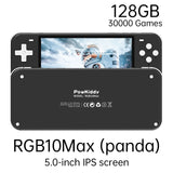 POWKIDDY RGB10 Retro Open Source System Handheld Game Console RK3326 RGB10 MAX 3.5-Inch IPS Screen 3D Rocker Children's Gift