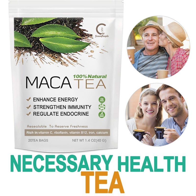 GPGP Greenpeople Herbal Maca material Keep Energetic Improve Immunity Relieve Fatique Energy Tonic Drink For Man and Woman