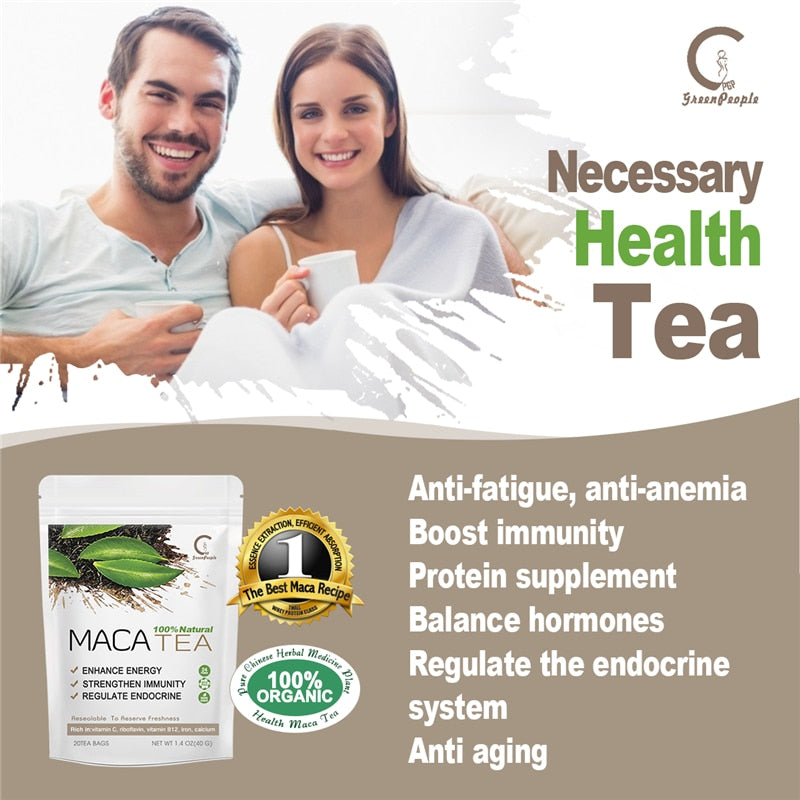 GPGP Greenpeople Herbal Maca material Keep Energetic Improve Immunity Relieve Fatique Energy Tonic Drink For Man and Woman
