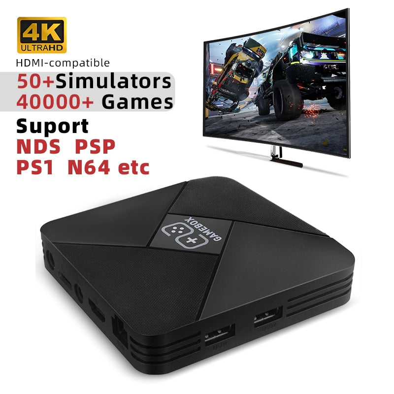 DATA FROG Wireless Video Game Console 4K HDMI-Compatible Retro TV Game Stick Built-in 40000+ Game Support for NDS/PS1/PSP/N64