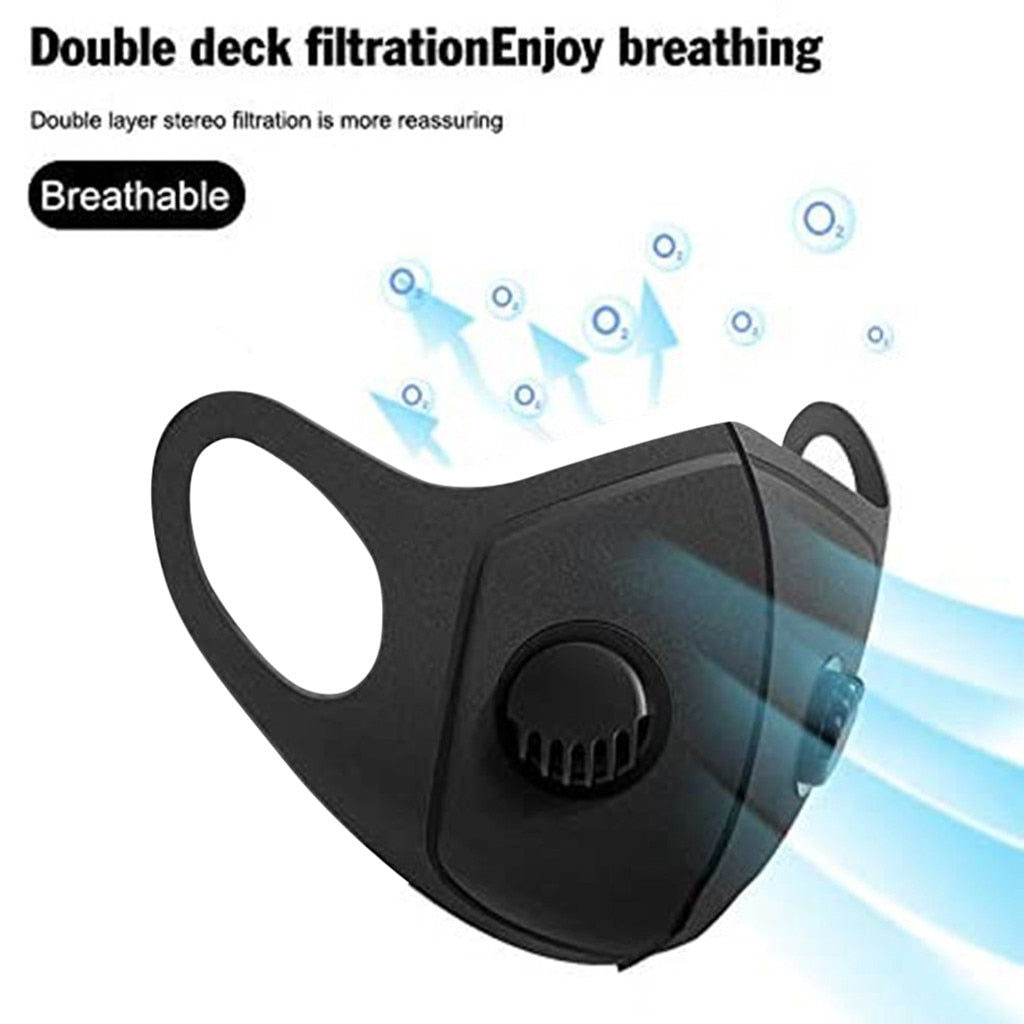 1pcs Bike Face Mask With 3pcs Filter Unisex Mondmasker Halloween Cosplay Reusable Protection Mouth Face Mask Masque Mondkapjes