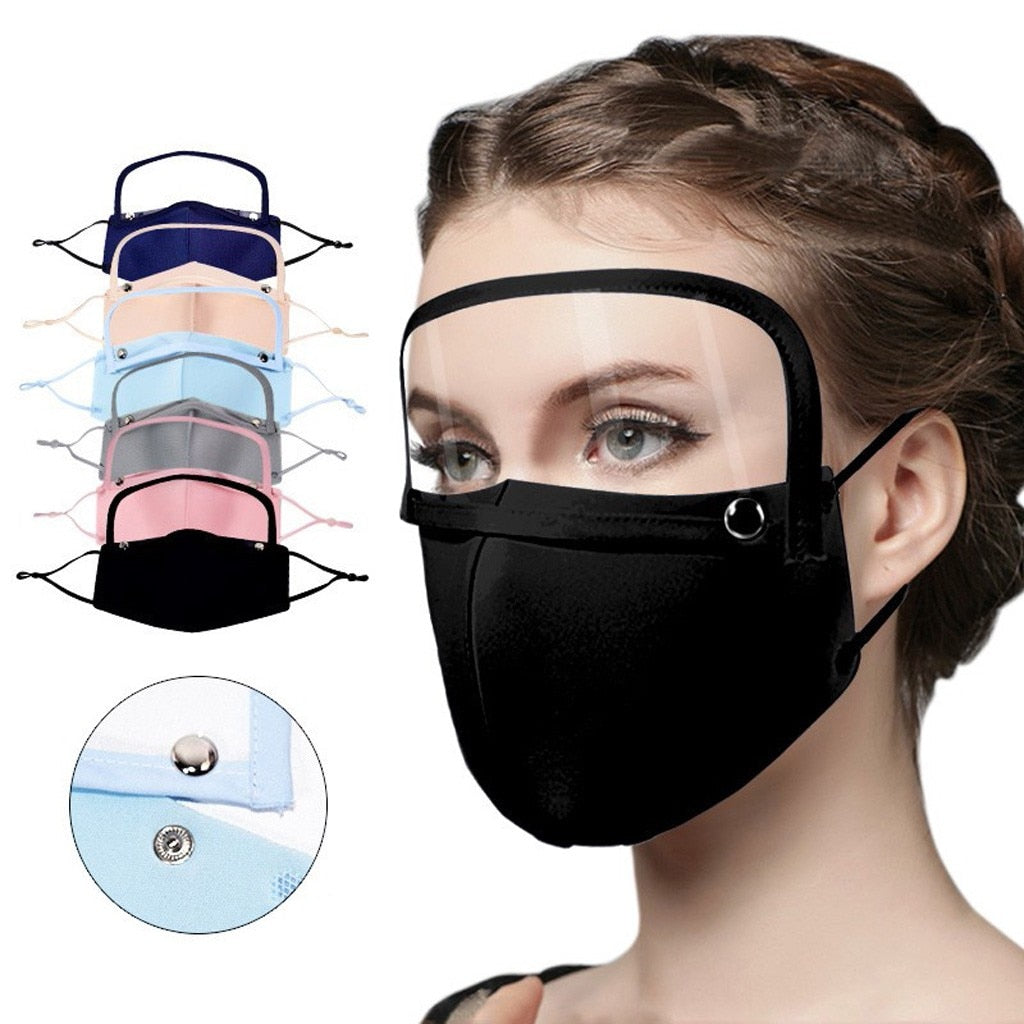 Face Masque Adult Anti-fog Face Protect Sheild With Detachable Eyes Shield Screen Pantalla Protectora Cara Halloween Cosplay