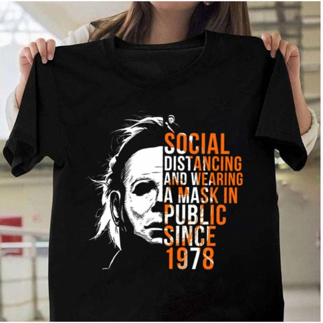 T Shirt for Men Fashion Halloweenkills Michael Myers Horror Movie Series Sweatshirt T-Shirt  Gift Halloween Party Top Tees