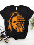 T Shirt for Men Fashion Halloweenkills Michael Myers Horror Movie Series Sweatshirt T-Shirt  Gift Halloween Party Top Tees
