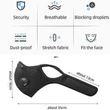 1pcs Bike Face Mask With 3pcs Filter Unisex Mondmasker Halloween Cosplay Masks Outdoors Reusable Mouth Cover Mascarillas Masque