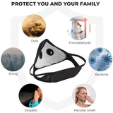 1pcs Bike Face Mask With 3pcs Filter Unisex Mondmasker Halloween Cosplay Masks Outdoors Reusable Mouth Cover Mascarillas Masque