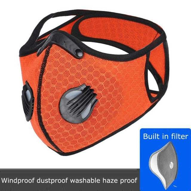 Cycling Dust Mask, Reusable Face Mask With Filter Size3