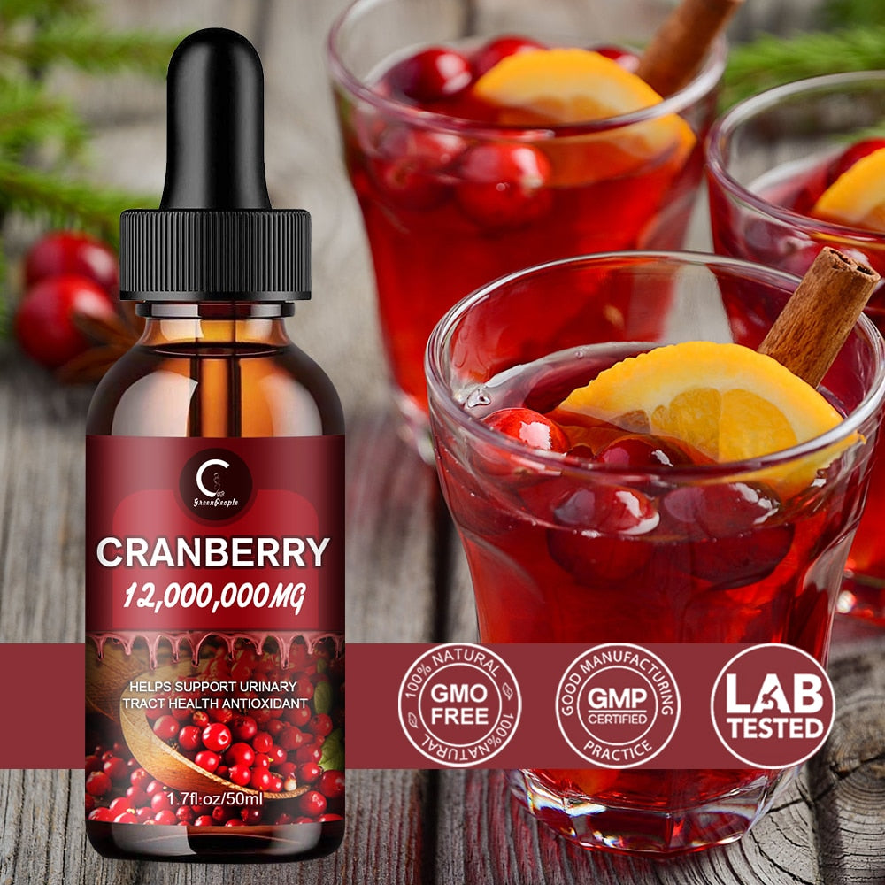 GPGP GreenPeople Natural Cranberry Essential Drops Help Digestion& Gastrointestinal Nursing VitaminC Essential oil Supplement