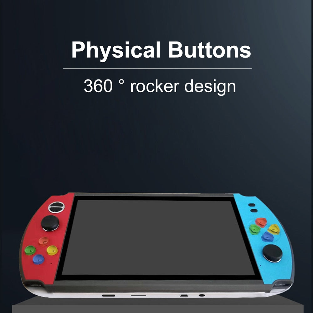 Powkiddy X19 7 inch HD Retro Handheld Game Console  Built in 2000 Game  Double Joystick Support MP4 For PS1 Kid's Gift