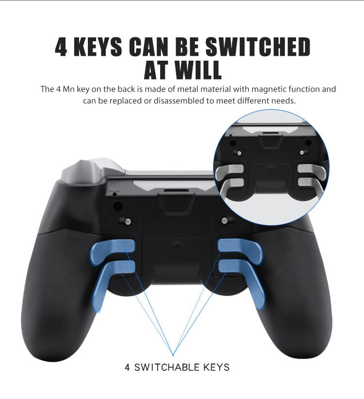 Bluetooth-compatible  Wireless Joystick For PS4 Controller For mando ps4 Console For Playstation Dualshock 4 Gamepad  For PS3 PC