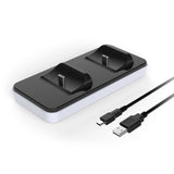 For PS5 Game Controller Charger Dual USB Fast Charging Dock Station Cradle Holder for Sony PlayStation 5 Wireless Controller