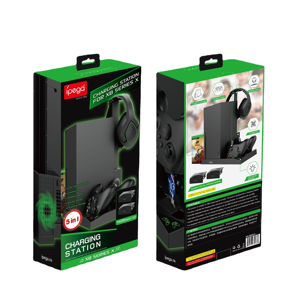 Cooler Fan Headphones Stand For Console X Box Xbox Series X S Control Controller Battery Charger CD Holder Support Accessories