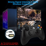 Wireless/Wired Controller Gamepad Compatible with XBOX 360 Wireless Joystick Joypad Compatible with Xbox & Slim 360 PC Windows