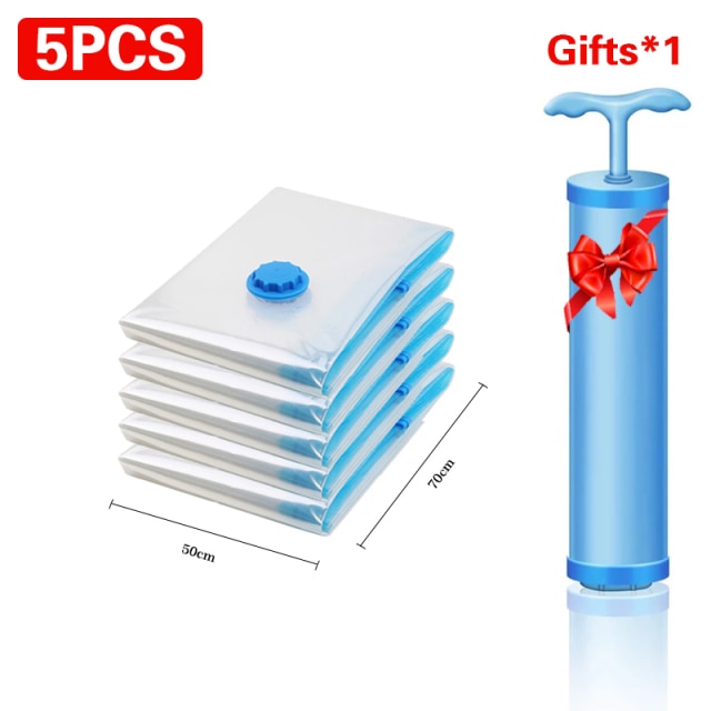 Vacuum Storage Bag Quilts Clothes Waterproof Compression Air Bag Foldable Dustproof and Moisture-Proof Household Storage Sack