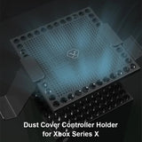 For Xbox series X console Dust Cover + Silicone Dust Plugs Set  Earphone Game Controller Handle Shelf Rack Accessories