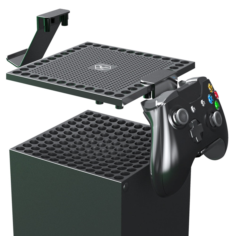 For Xbox series X console Dust Cover + Silicone Dust Plugs Set  Earphone Game Controller Handle Shelf Rack Accessories