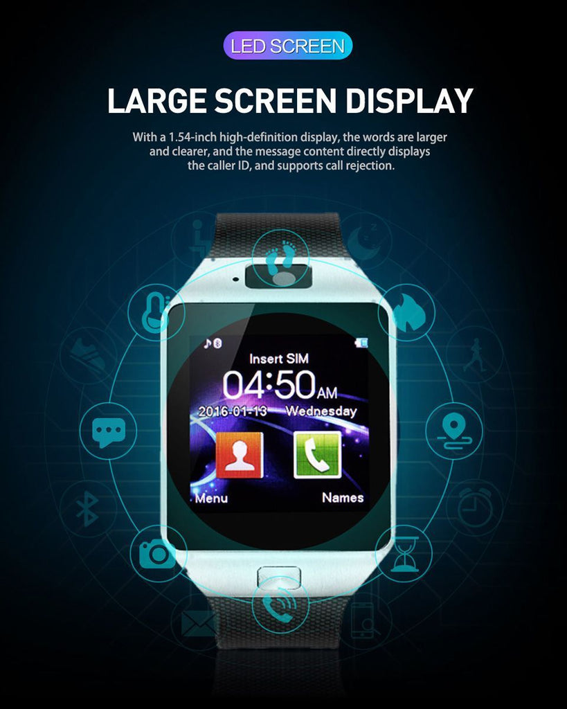 Smart Watch Dz09 Smart Clock Support Tf Sim Camera Men Women Sport Bluetooth Wristwatch For Samsung Huawei Xiaomi Android Phone
