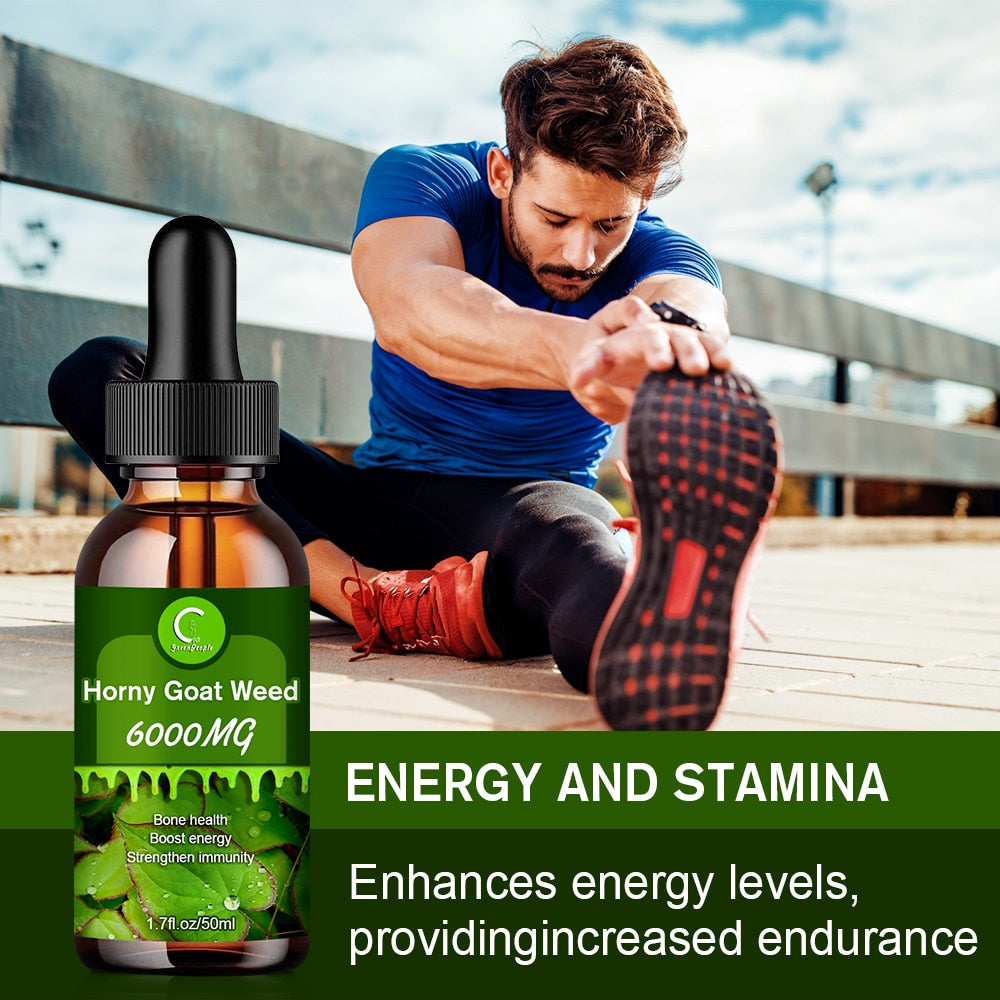 GPGP GreenPeople Natural Horny Goat Weed /Epimedium Extract Aphrodisiac-Drops Improving Male sexual Function Tonifying Kidney
