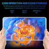 Latest M11 7.85 Inch Tablet 12GB RAM 512GB ROM 5G LTE 24/48MP 3440X10 40 Android 12 Tablet  Dual-Card Dual-Standby