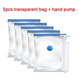 Vacuum Storage Bags Household Clothes Dust-Proof Shoes Package Pouchs Hand Pump Sneakers Cover Sealed Organizer Goods Accessory