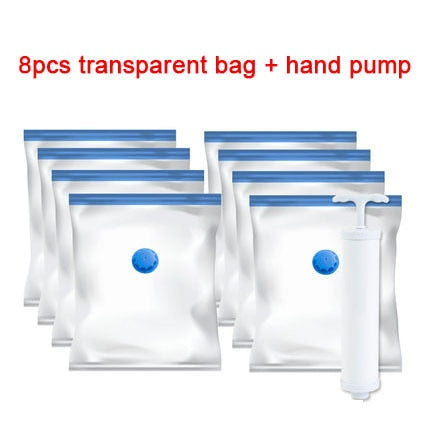 Vacuum Storage Bags Household Clothes Dust-Proof Shoes Package Pouchs Hand Pump Sneakers Cover Sealed Organizer Goods Accessory