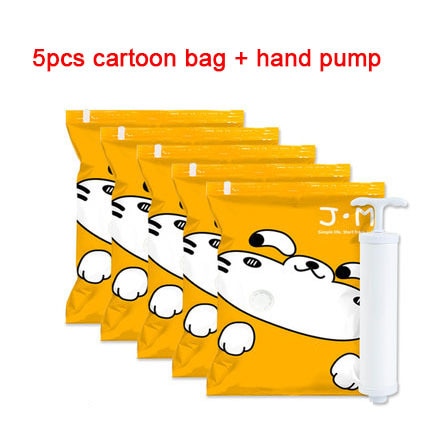 Vacuum Storage Bags Household Clothes Dust-Proof Shoes Package Pouchs Hand Pump Sneakers Cover Sealed Organizer Goods Accessory